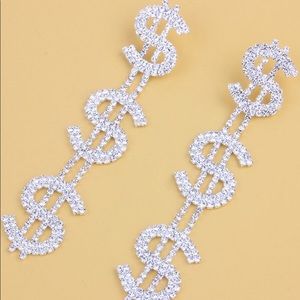 Shein Dollar Sign Earrings